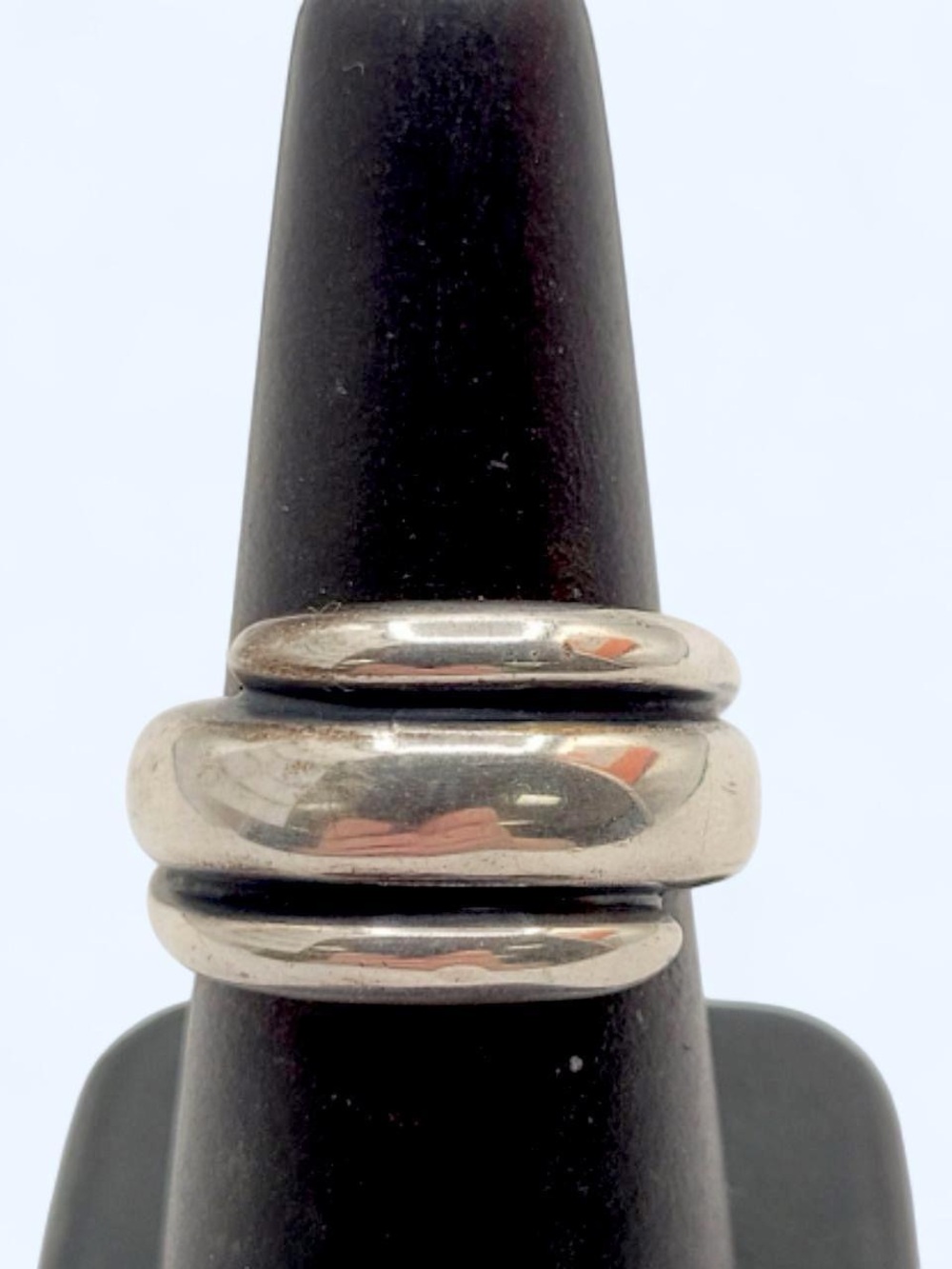 VINTAGE 925 Sterling Silver James Avery Chunky Silver Dome Band Ring size 6.5